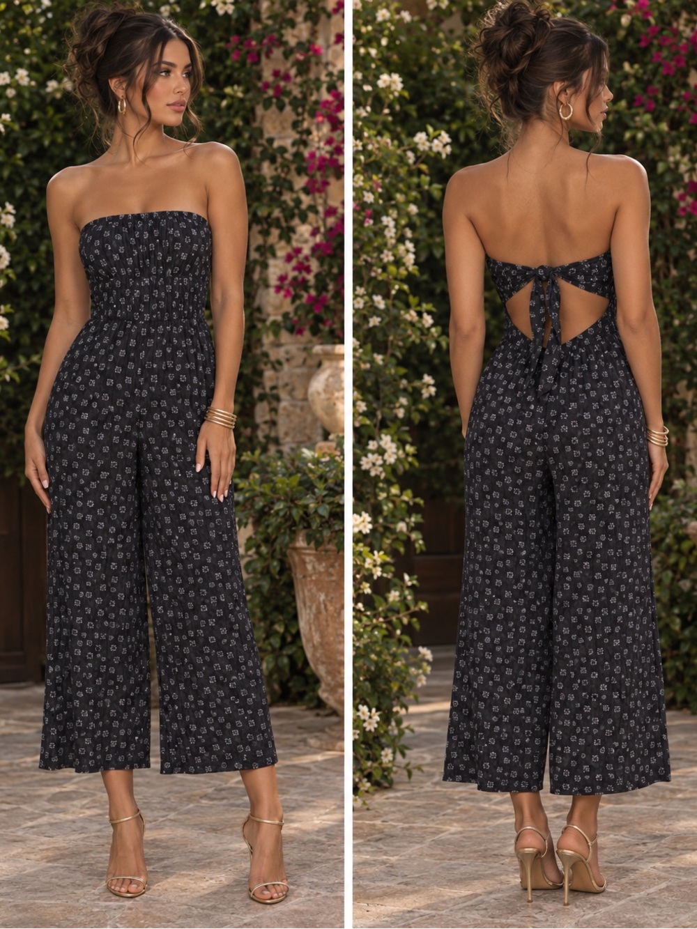 Women’s strapless jumpsuit